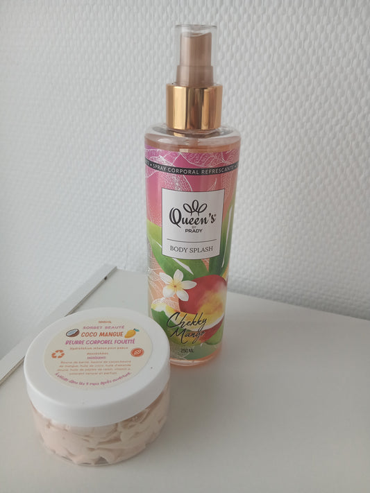 Brume parfumée "Chekky Mango"& Beurre fouetté Coco - mangue